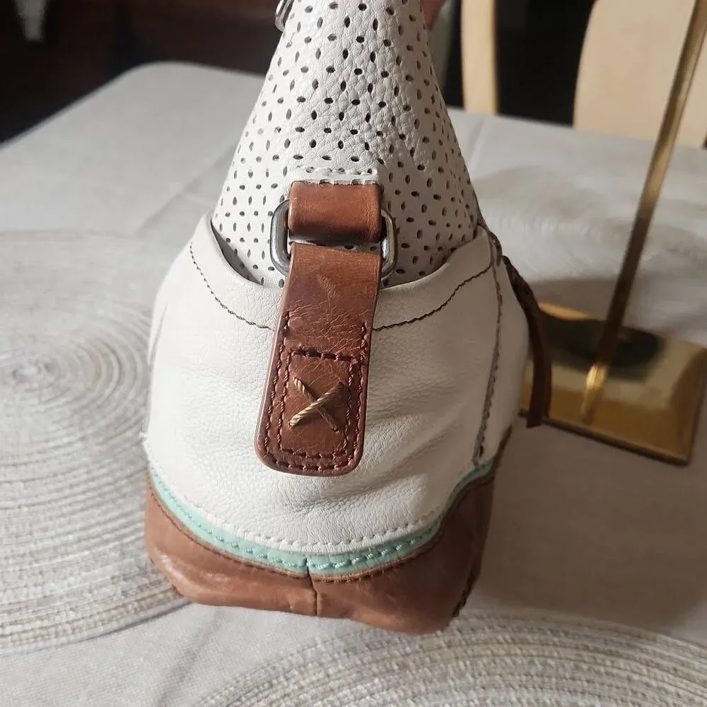 The Sak Kendra Ivory leather hobo bag